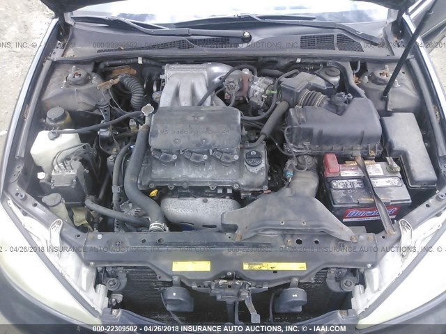4T1BF30K42U006997 - 2002 TOYOTA CAMRY LE/XLE/SE შავი ფოტო 10