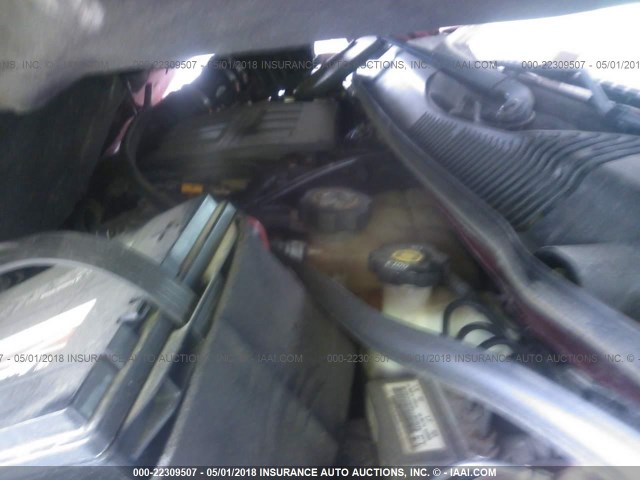 1G1ZT54815F206162 - 2005 CHEVROLET MALIBU LS მუქწითელი ფოტო 10