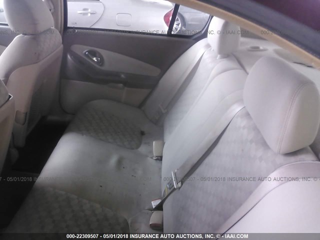1G1ZT54815F206162 - 2005 CHEVROLET MALIBU LS მუქწითელი ფოტო 8