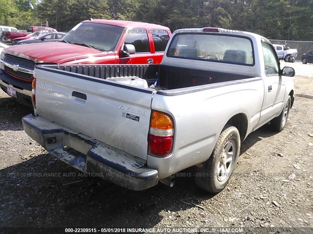 5TENL42N81Z871372 - 2001 TOYOTA TACOMA TAN photo 4