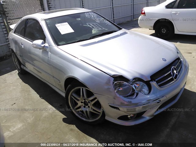 WDBTJ72J37F209697 - 2007 MERCEDES-BENZ CLK 550 SILVER photo 1