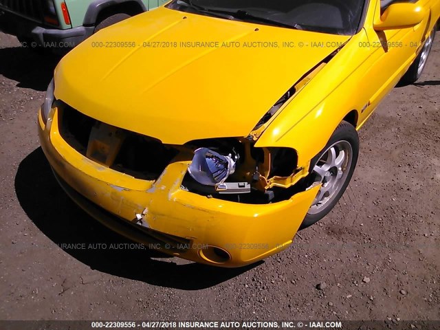 3N1CB51D96L612136 - 2006 NISSAN SENTRA 1.8/1.8S YELLOW photo 6