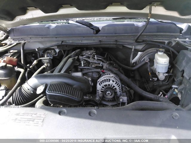 1GCSKSE33AZ116422 - 2010 CHEVROLET SILVERADO K1500 LT SILVER photo 10