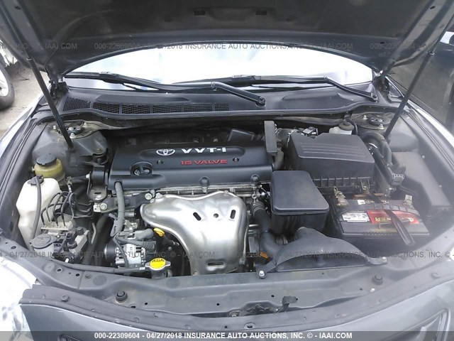 4T1BE46K47U096854 - 2007 TOYOTA CAMRY NEW GENERAT CE/LE/XLE/SE GRAY photo 10
