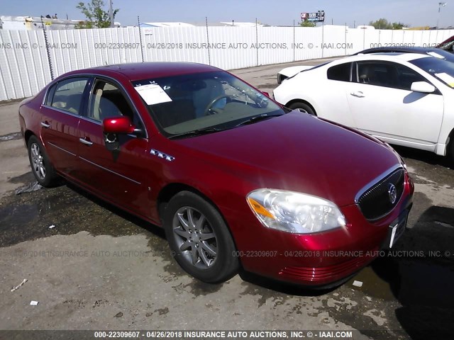 1G4HD57206U250086 - 2006 BUICK LUCERNE CXL RED photo 1