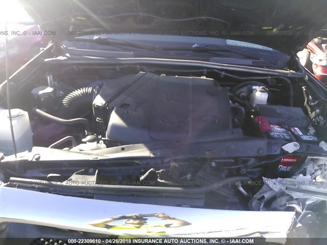 5TFJU4GN6FX086657 - 2015 TOYOTA TACOMA DOUBLE CAB PRERUNNER BLACK photo 10