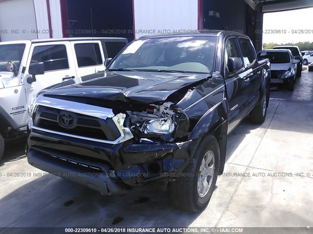 5TFJU4GN6FX086657 - 2015 TOYOTA TACOMA DOUBLE CAB PRERUNNER BLACK photo 2