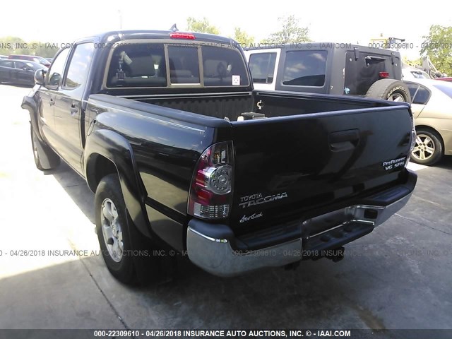 5TFJU4GN6FX086657 - 2015 TOYOTA TACOMA DOUBLE CAB PRERUNNER BLACK photo 3