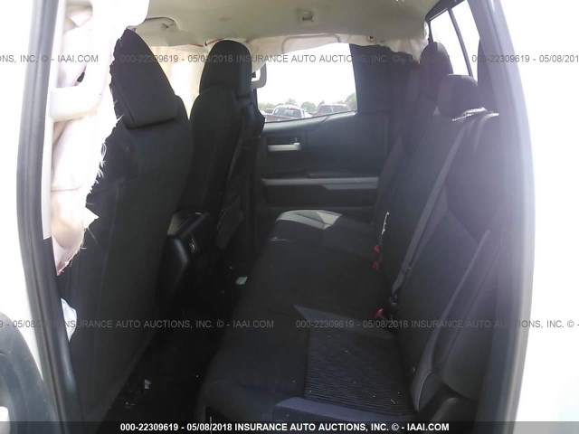 5TFUW5F11EX361152 - 2014 TOYOTA TUNDRA DOUBLE CAB SR/SR5 WHITE photo 8
