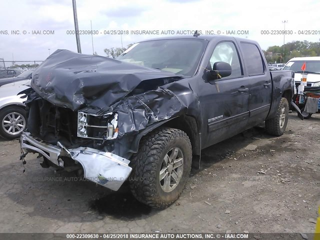 3GTP2VE34BG207305 - 2011 GMC SIERRA K1500 SLE GRAY photo 2