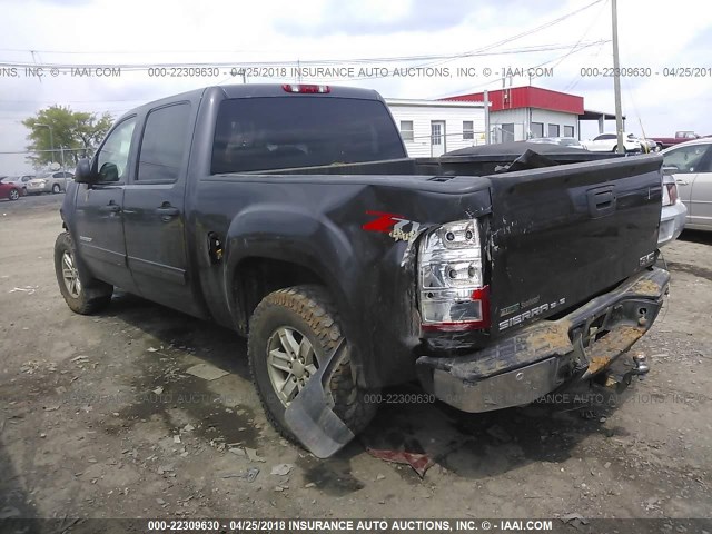 3GTP2VE34BG207305 - 2011 GMC SIERRA K1500 SLE GRAY photo 3