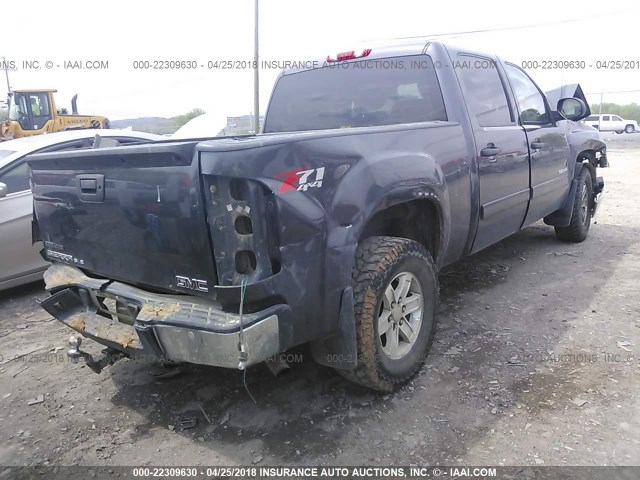 3GTP2VE34BG207305 - 2011 GMC SIERRA K1500 SLE GRAY photo 4