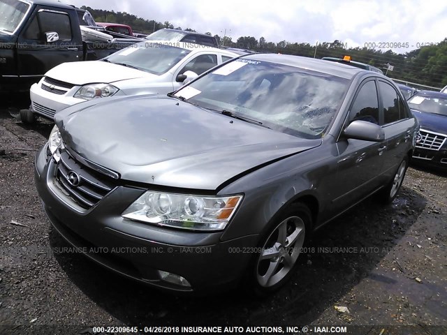 5NPEU46F19H461060 - 2009 HYUNDAI SONATA SE/LIMITED GRAY photo 2