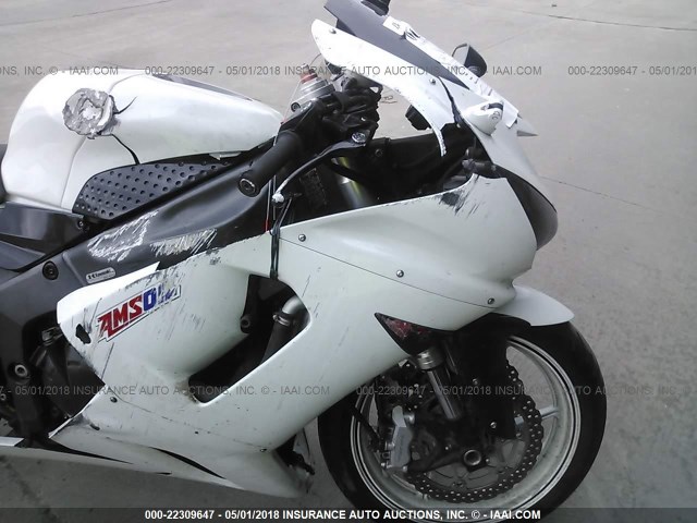 JKBZXJD116A001534 - 2006 KAWASAKI ZX636 C1 WHITE photo 5