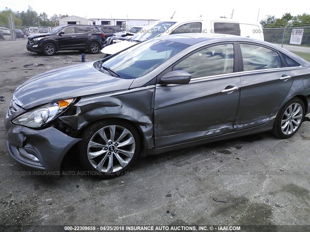 5NPEC4AB1CH415940 - 2012 HYUNDAI SONATA SE/LIMITED GRAY photo 6