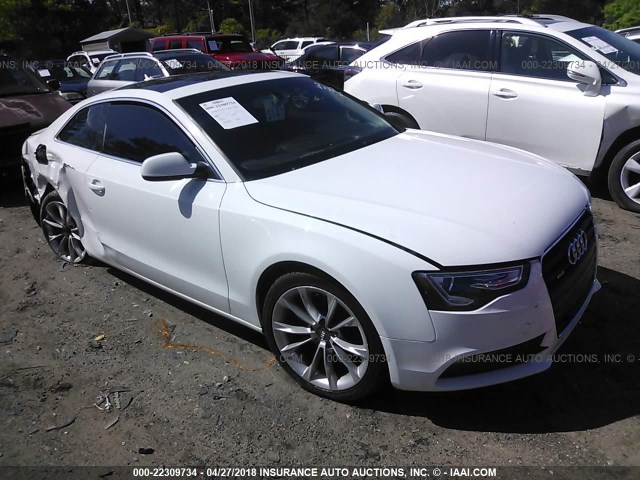 WAUCFAFR2DA002028 - 2013 AUDI A5 PREMIUM WHITE photo 1