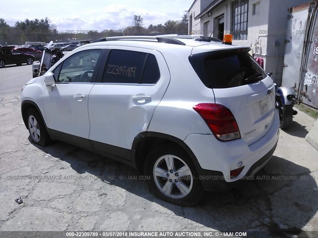 3GNCJPSB7JL148658 - 2018 CHEVROLET TRAX 1LT WHITE photo 3