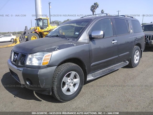 5N1AA08BX4N700068 - 2004 NISSAN ARMADA SE/LE GRAY photo 2