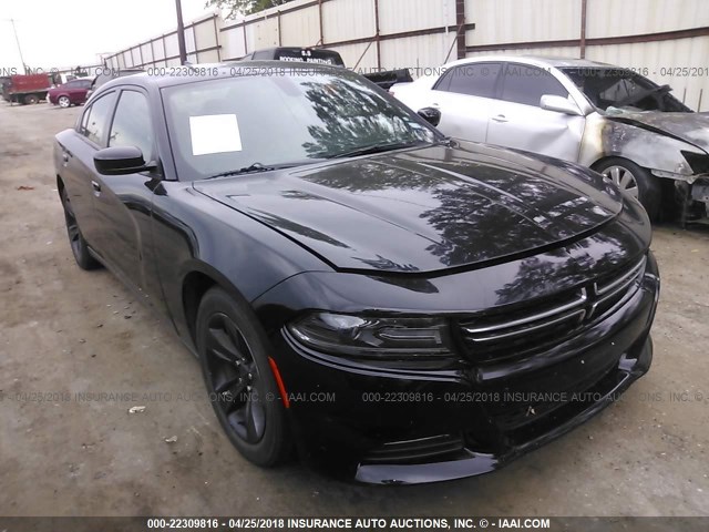 2C3CDXHG6GH187248 - 2016 DODGE CHARGER SXT BLACK photo 1