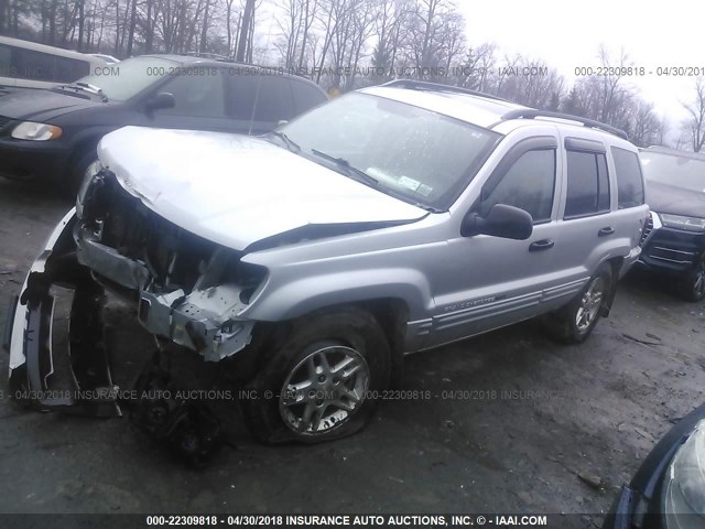 1J4GW48S34C256755 - 2004 JEEP GRAND CHEROKEE LAREDO/COLUMBIA/FREEDOM 银色 照片 2