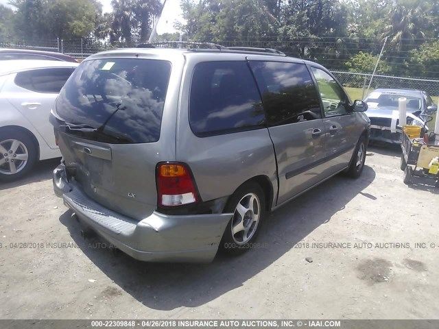 2FMZA51432BB12582 - 2002 FORD WINDSTAR LX GREEN photo 4