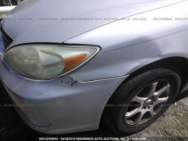 4T1BE32K62U611183 - 2002 TOYOTA CAMRY LE/XLE/SE SILVER photo 6
