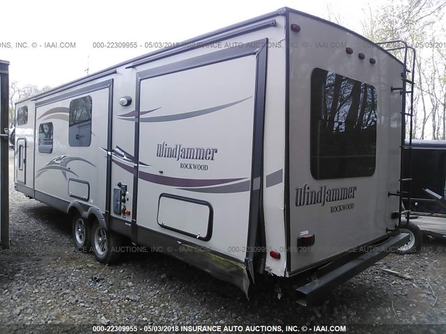 4X4TRLF25E1858167 - 2014 FOREST RIVER ROCKWOOD WINDJAMMER  BROWN photo 3