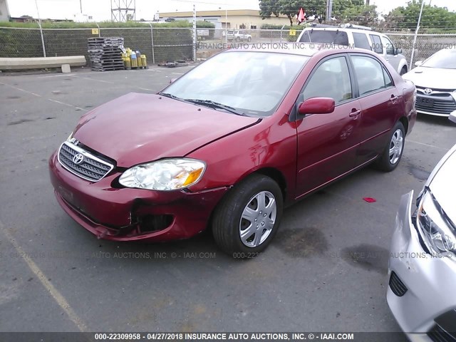 1NXBR32E47Z916171 - 2007 TOYOTA COROLLA CE/LE/S RED photo 2