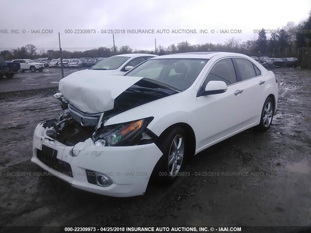 JH4CU2F60EC001016 - 2014 ACURA TSX TECH WHITE photo 2