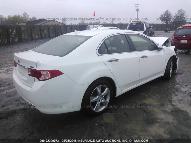 JH4CU2F60EC001016 - 2014 ACURA TSX TECH WHITE photo 4