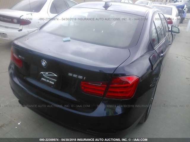 WBA3B5C52EP541106 - 2014 BMW 328 XI SULEV BLUE photo 4