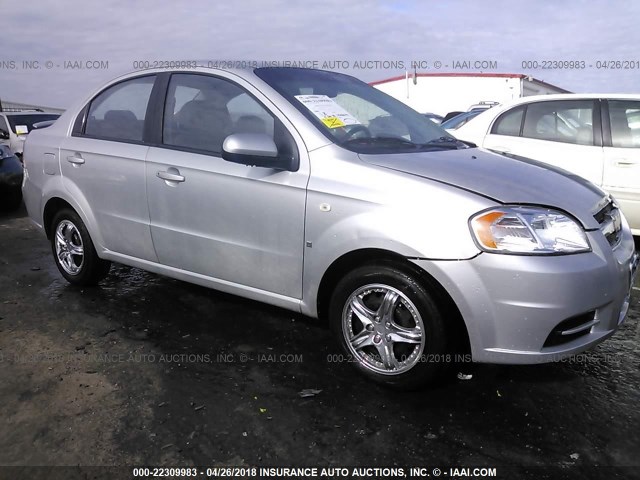 KL1TD56658B005485 - 2008 CHEVROLET AVEO LS SILVER photo 1