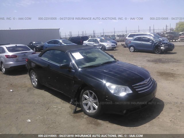 1C3LC55R18N688926 - 2008 CHRYSLER SEBRING TOURING BLACK photo 1