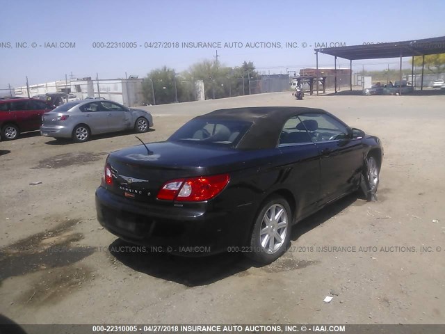 1C3LC55R18N688926 - 2008 CHRYSLER SEBRING TOURING BLACK photo 4