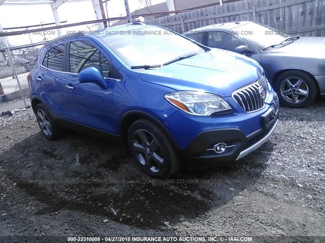 KL4CJBSB4DB188840 - 2013 BUICK ENCORE CONVENIENCE BLUE photo 1