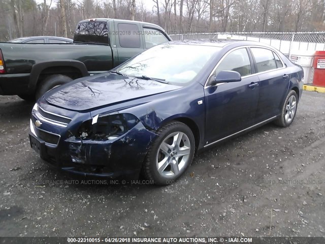 1G1ZH57B784283854 - 2008 CHEVROLET MALIBU 1LT 蓝色 照片 2