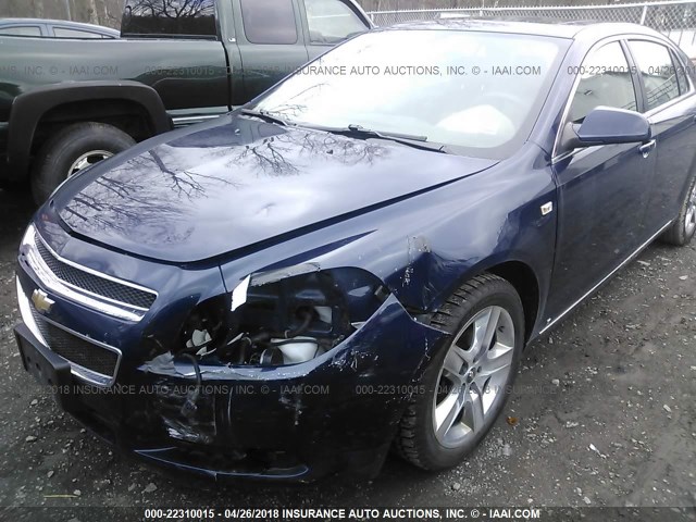 1G1ZH57B784283854 - 2008 CHEVROLET MALIBU 1LT 蓝色 照片 6
