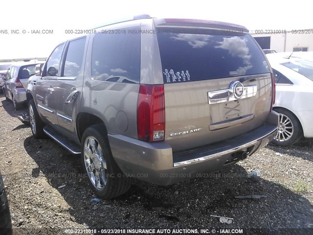 1GYFK63867R260167 - 2007 CADILLAC ESCALADE LUXURY GRAY photo 3