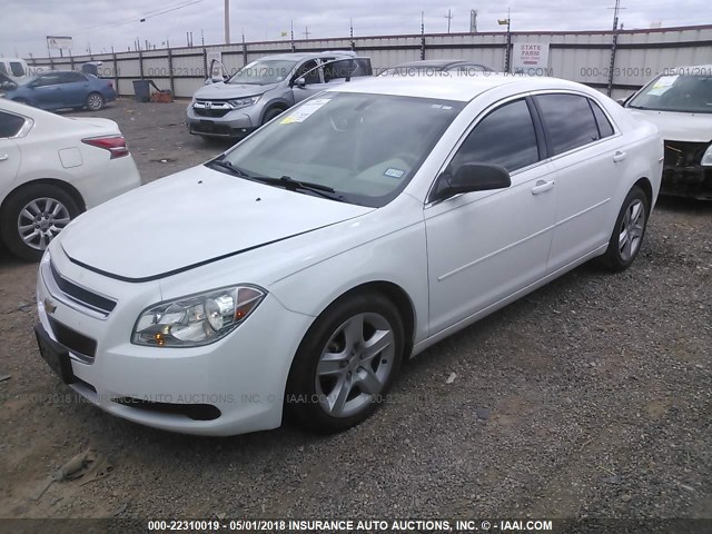 1G1ZB5E08CF223212 - 2012 CHEVROLET MALIBU LS WHITE photo 2