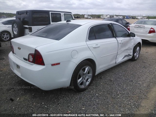 1G1ZB5E08CF223212 - 2012 CHEVROLET MALIBU LS WHITE photo 4