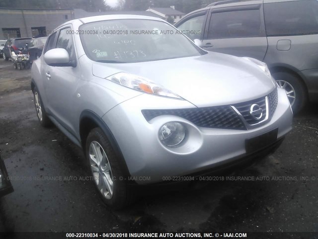 JN8AF5MV0ET361373 - 2014 NISSAN JUKE S/SV/SL/NISMO SILVER photo 1