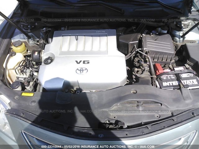 4T1BK46KX8U566458 - 2008 TOYOTA CAMRY LE/XLE/SE GREEN photo 10