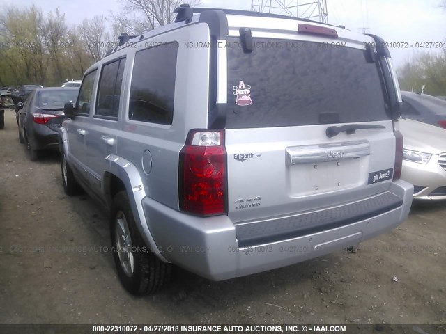 1J8HG58N96C253023 - 2006 JEEP COMMANDER LIMITED SILVER photo 3