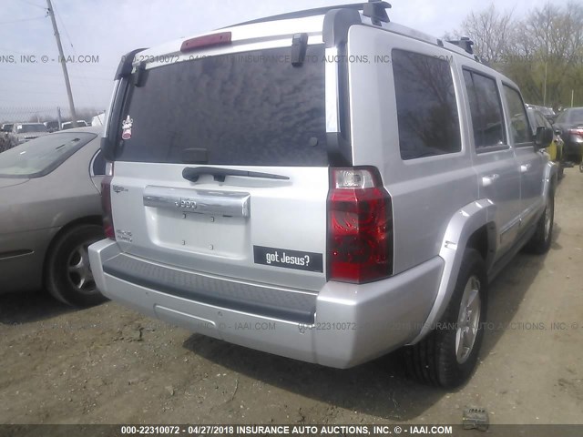 1J8HG58N96C253023 - 2006 JEEP COMMANDER LIMITED SILVER photo 4