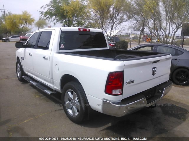 1C6RR6LG5HS605289 - 2017 RAM 1500 SLT WHITE photo 3