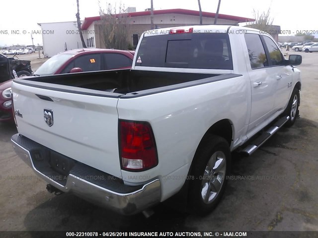 1C6RR6LG5HS605289 - 2017 RAM 1500 SLT WHITE photo 4