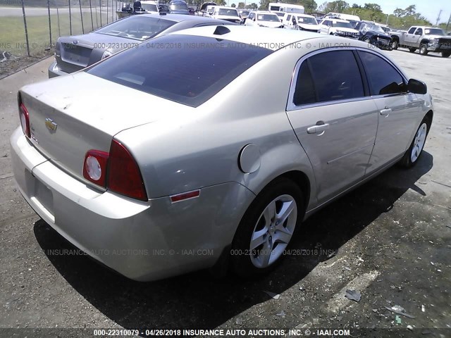 1G1ZB5E06CF200950 - 2012 CHEVROLET MALIBU LS 金色 照片 4