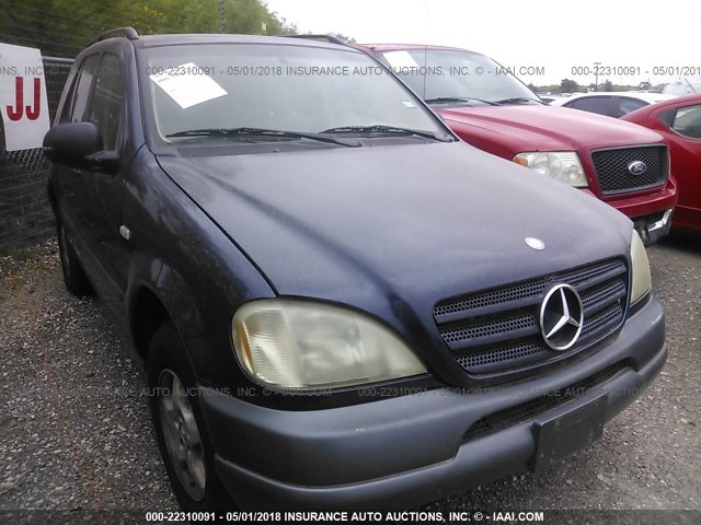 4JGAB54E9XA134880 - 1999 MERCEDES-BENZ ML 320 BLUE photo 1