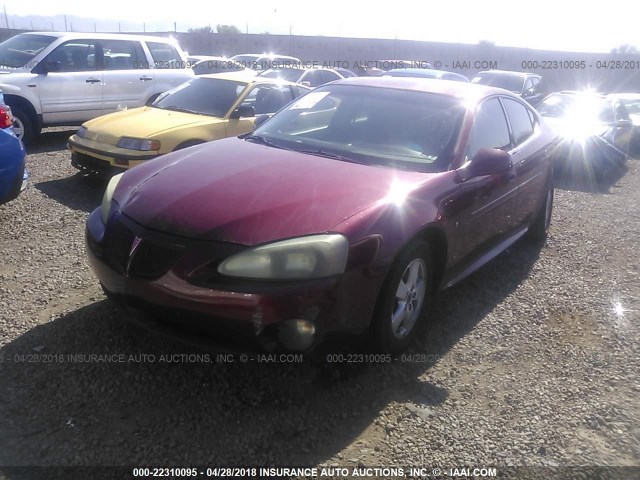 2G2WP552X61141642 - 2006 PONTIAC GRAND PRIX MAROON photo 2