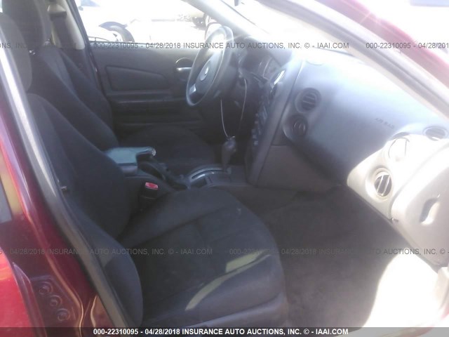 2G2WP552X61141642 - 2006 PONTIAC GRAND PRIX MAROON photo 5